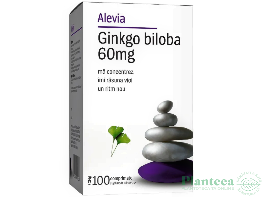 Ginkgo biloba 60mg 100cp - ALEVIA