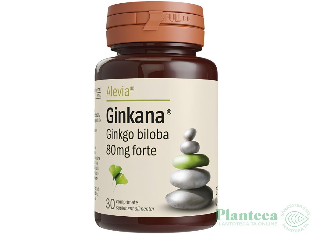 Ginkgo biloba 80mg Ginkana forte 30cp - ALEVIA