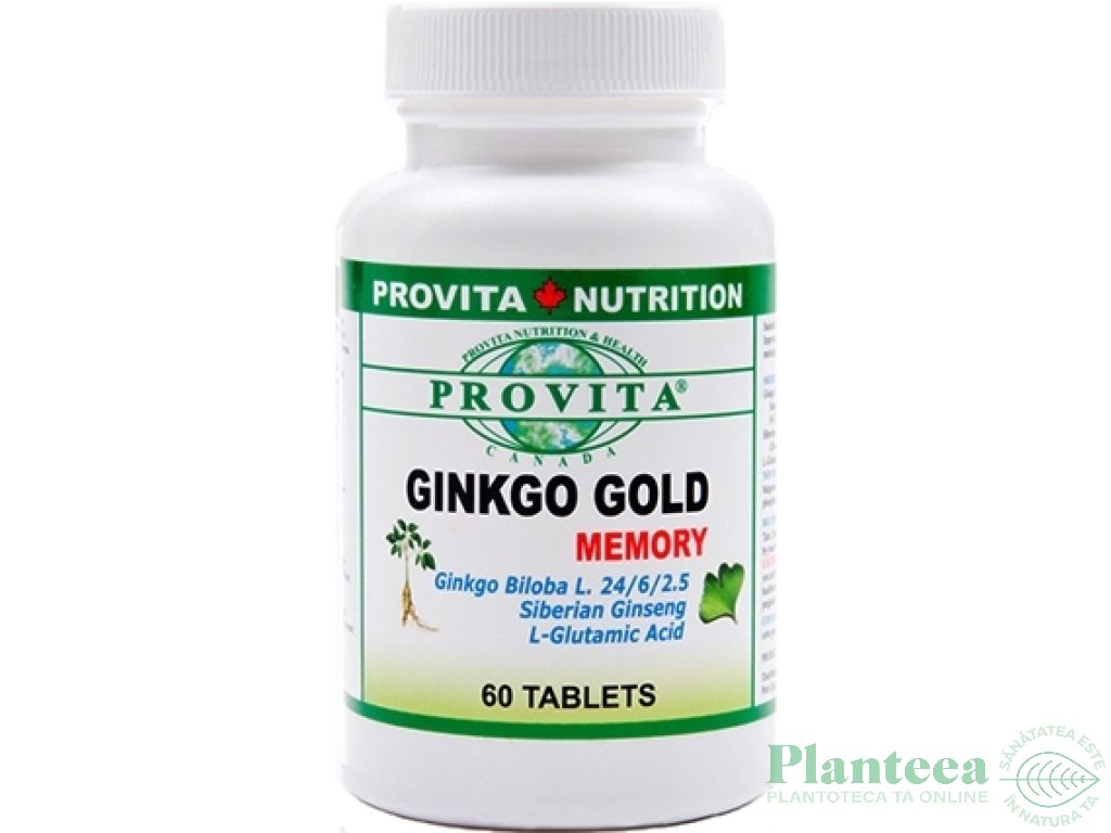 Ginkgo gold memory 60cp - PROVITA NUTRITION