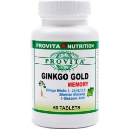 Ginkgo gold memory 60cp - PROVITA NUTRITION