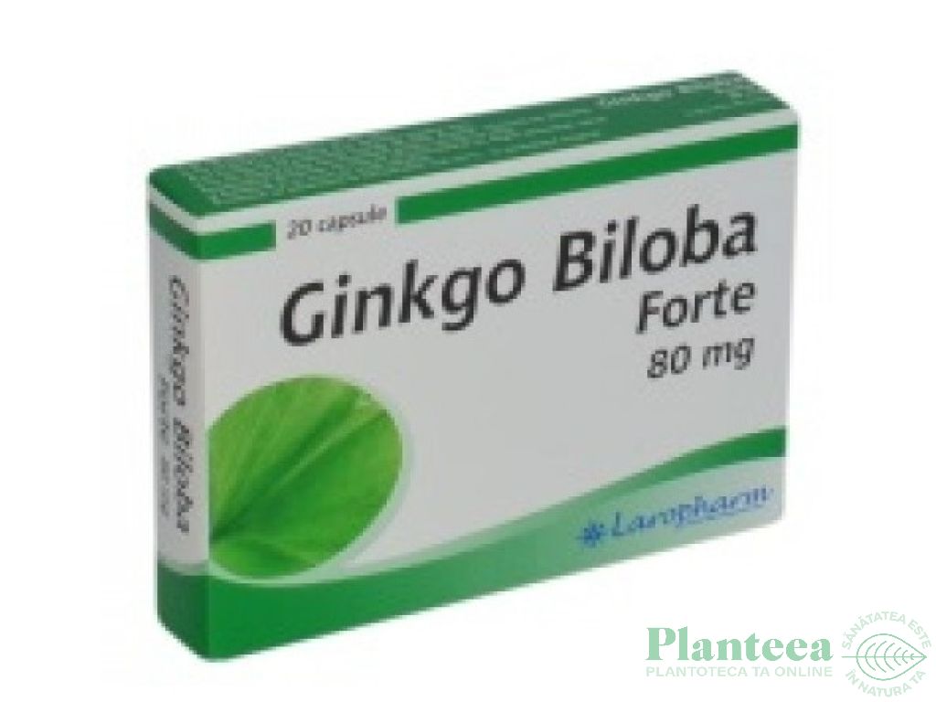 Ginkgo biloba 80mg 20cp - LAROPHARM