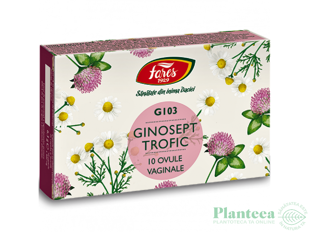 Ovule vaginale Ginosept Trofic 10b - FARES