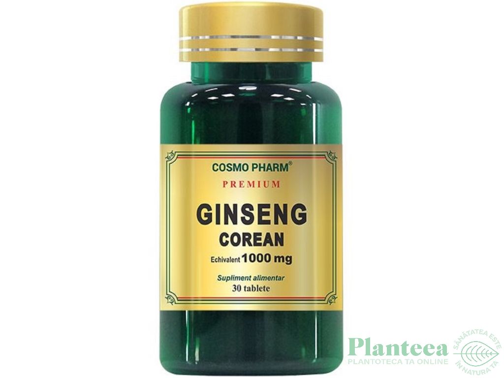 Ginseng coreean 1000mg 30cp - COSMO PHARM