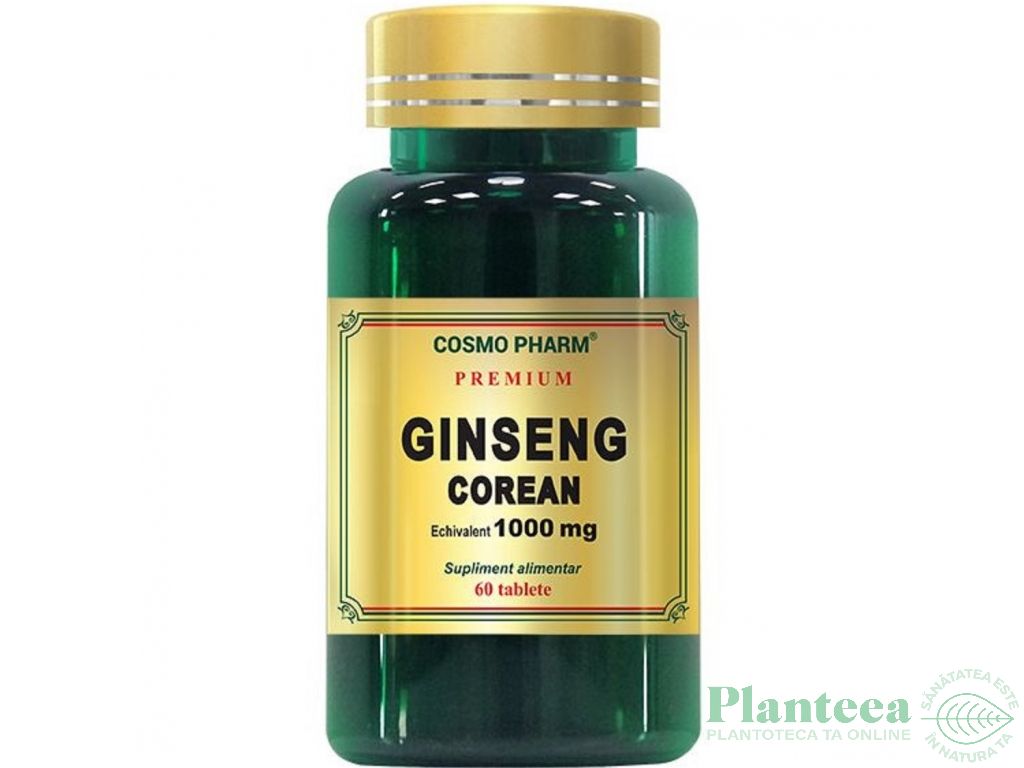Ginseng coreean 1000mg 60cp - COSMO PHARM