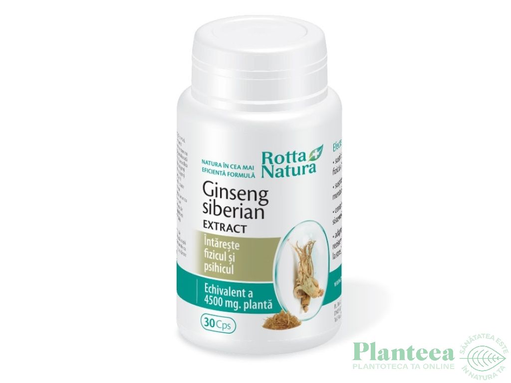 Ginseng siberian 30cps - ROTTA NATURA