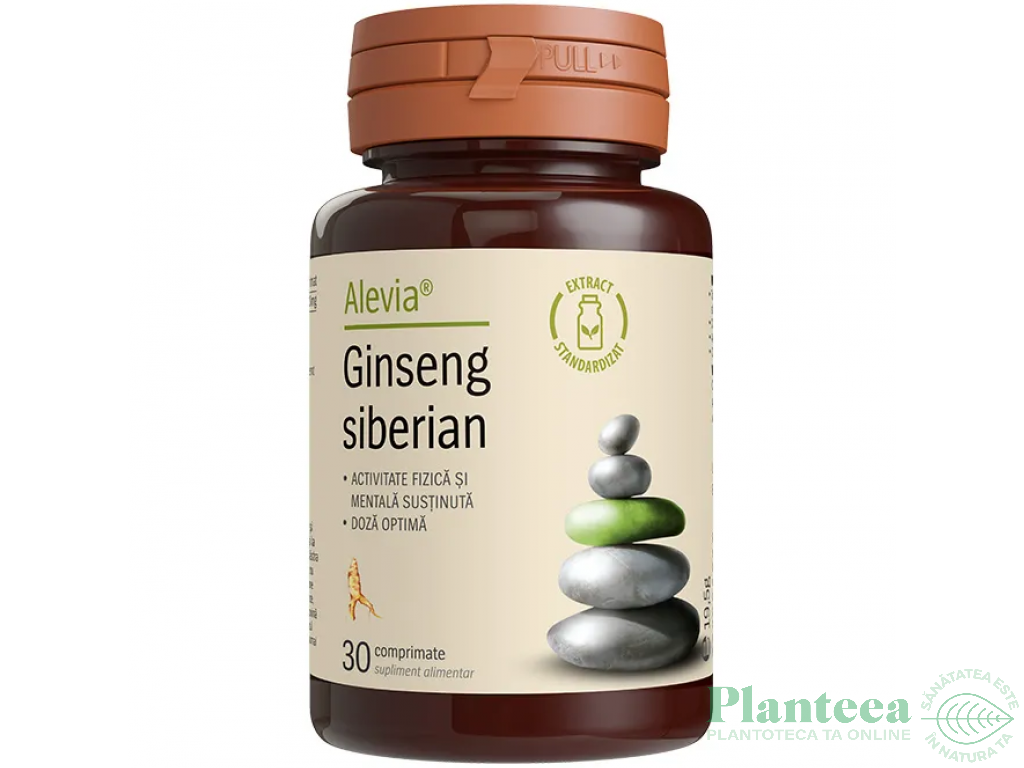 Ginseng siberian 250mg 30cp - ALEVIA