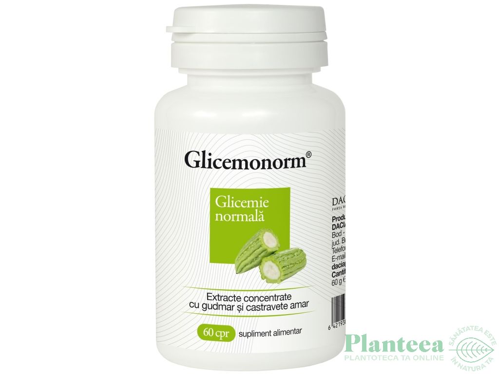 Glicemonorm [Glicemie normala] comprimate 60cp - DACIA PLANT