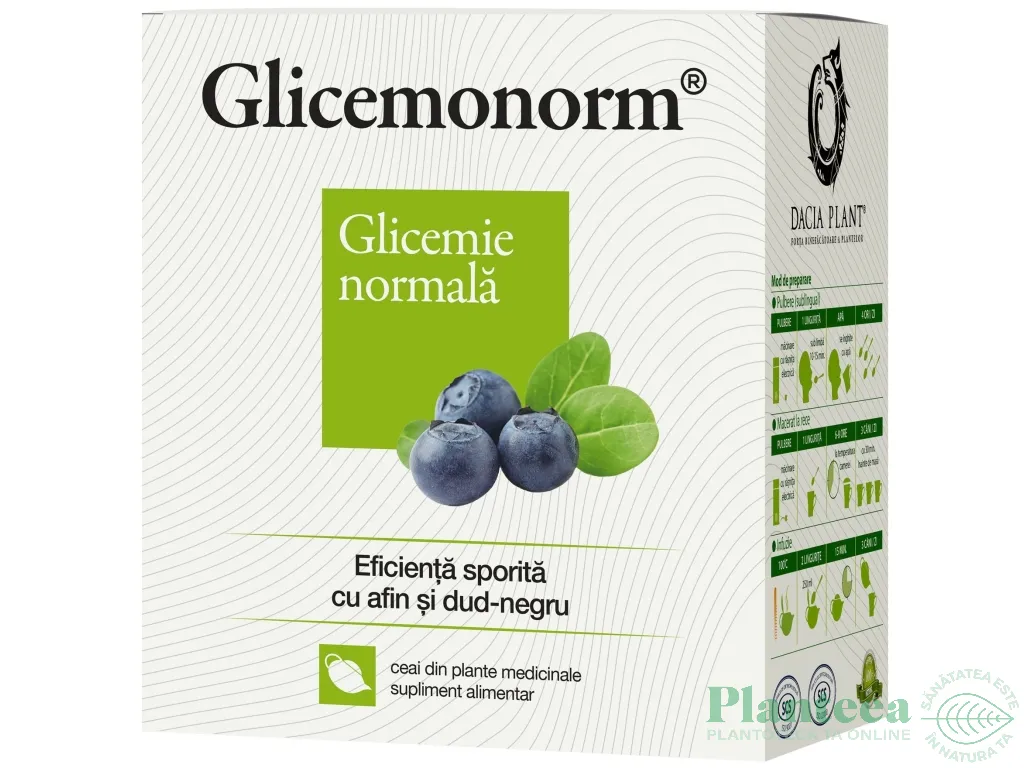 Ceai GlicemoNorm 50g - DACIA PLANT