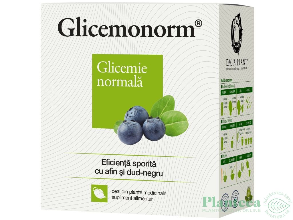Ceai glicemonorm 50g - DACIA PLANT