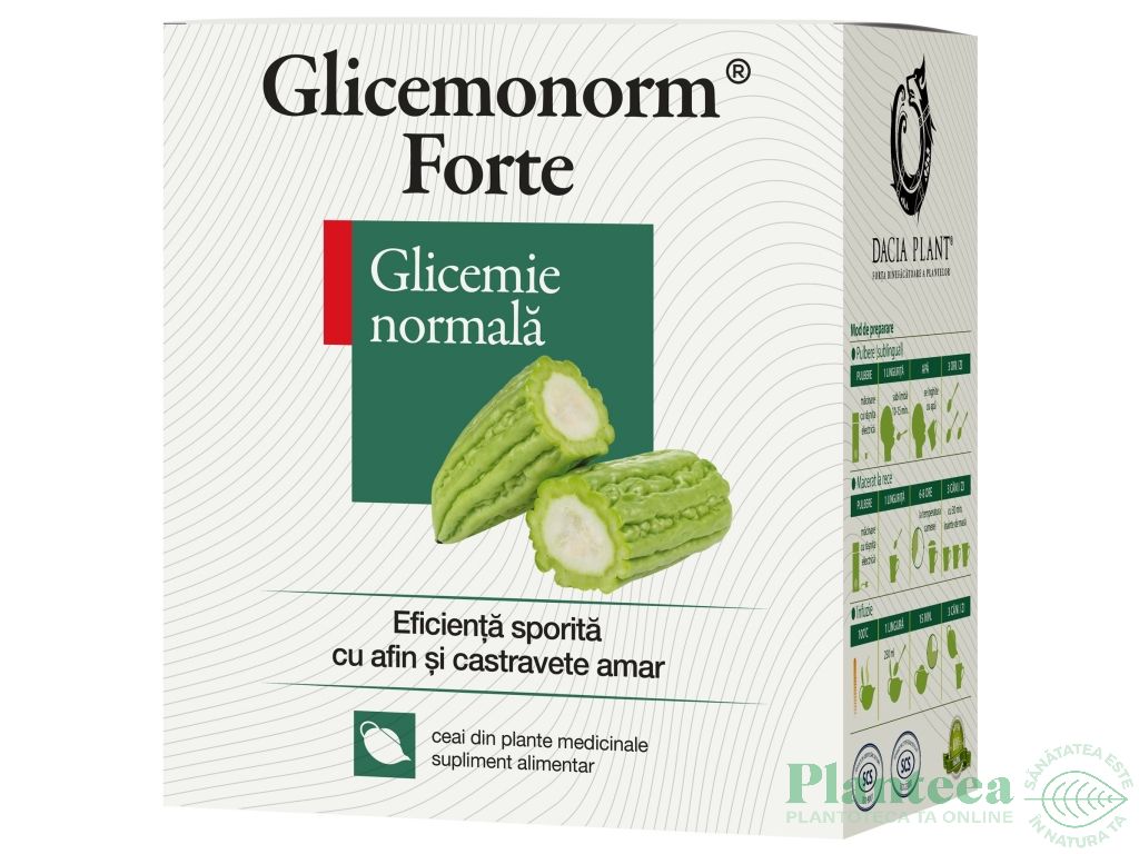 Ceai glicemonorm forte 50g - DACIA PLANT