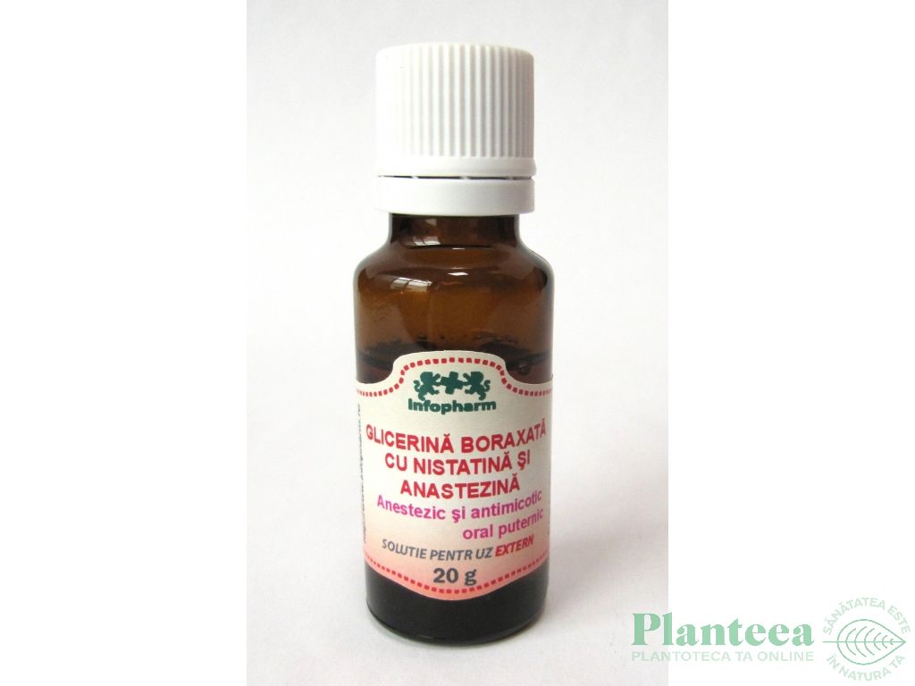 Glicerina boraxata nistatina anestezina 20g - INFOPHARM