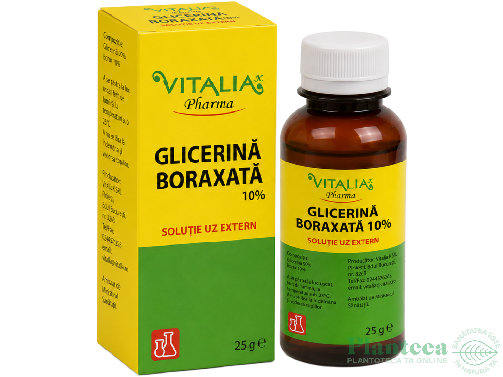 Glicerina boraxata 10% 25g - VITALIA
