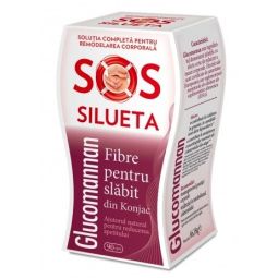 Glucomannan [fibre slabit konjac] SOS Silueta 90cps - ROTTA NATURA