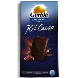 Ciocolata neagra 70%cacao Glucoregul 80g - GERBLE