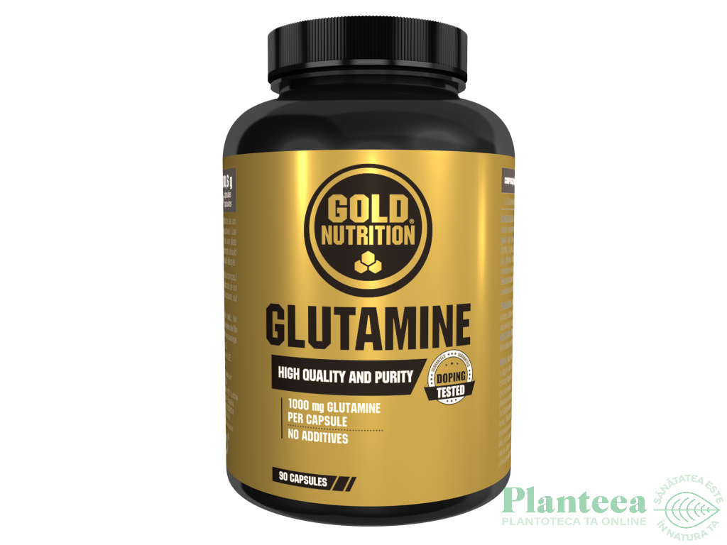 Glutamina 1000mg 90cps - GOLD NUTRITION