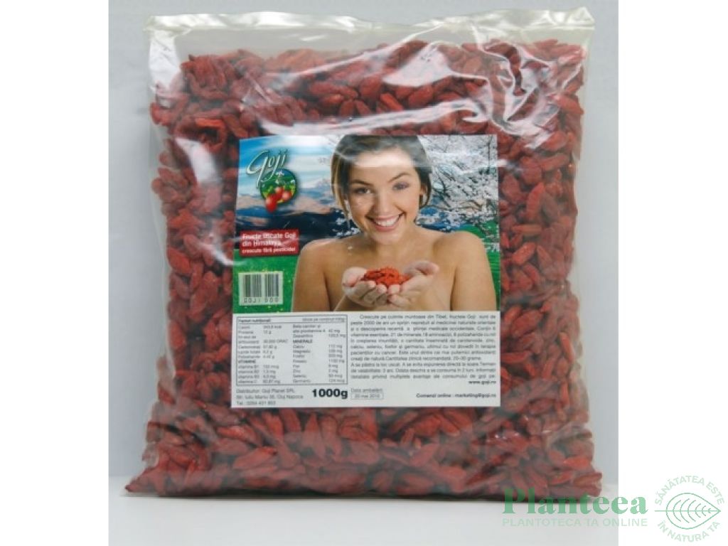 Goji fructe uscate 1kg - GOJI PLANET