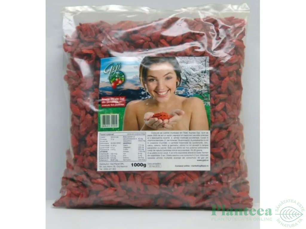 Goji uscat 1kg - GOJI PLANET