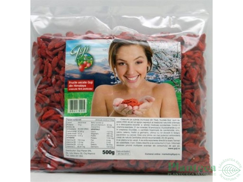 Goji fructe uscate 500g - GOJI PLANET