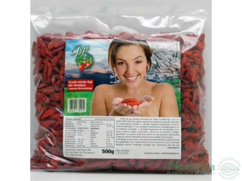 Goji uscat 500g - GOJI PLANET
