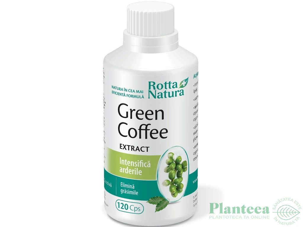 Cafea verde extract 120cps - ROTTA NATURA
