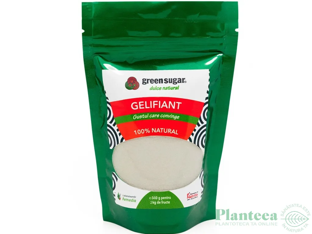 Gelifiant dulce agar agar fara zahar pulbere 340g - GREEN SUGAR