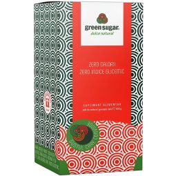 Eritritol stevie indulcitor cristalizat plicuri 200x4g - GREEN SUGAR