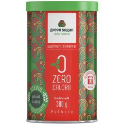 Eritritol stevie indulcitor cristalizat pulbere 300g - GREEN SUGAR