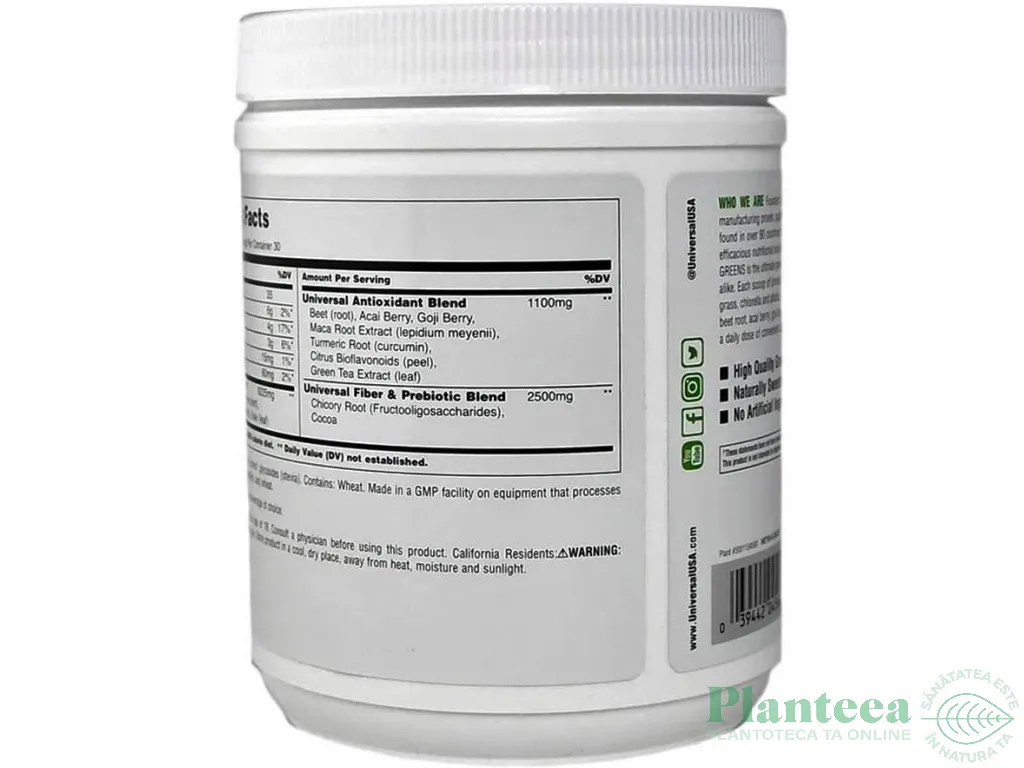 Pulbere Greens 30portii 300g - UNIVERSAL