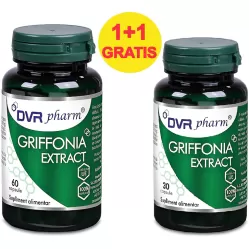 Pachet Griffonia extract 5 HTP 60+30cps - DVR PHARM