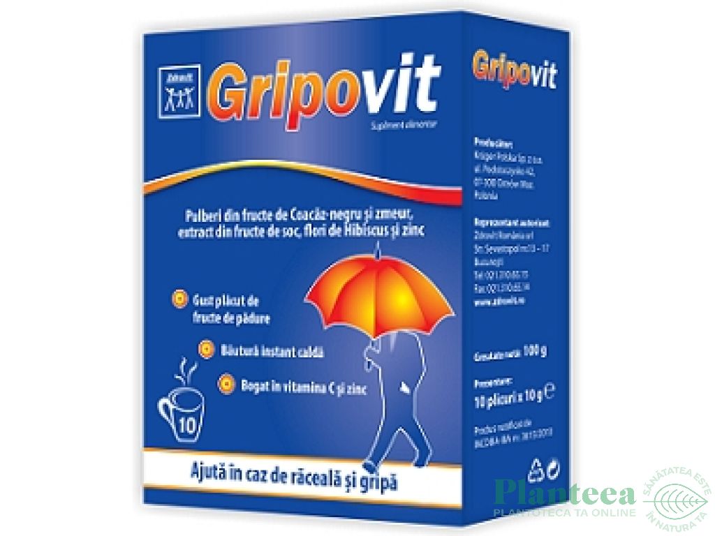 Gripovit C Zn 10pl - NATUR PRODUKT