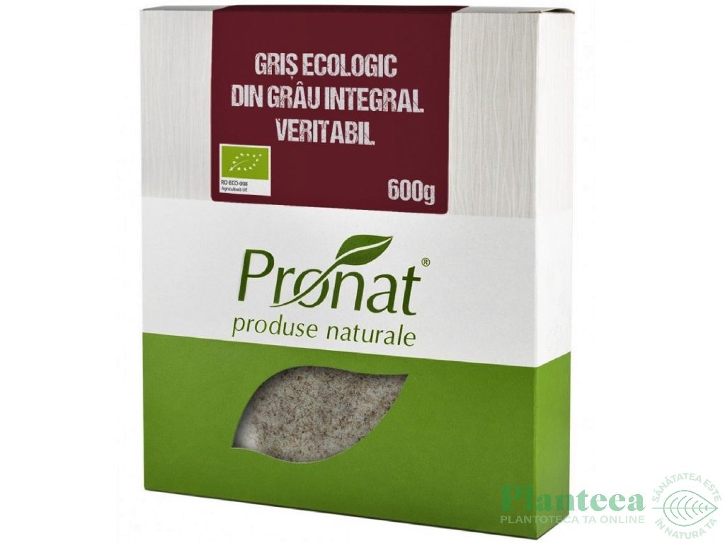 Gris grau integral veritabil eco 600g - PRONAT