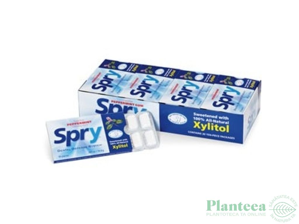 Guma mestecat xylitol menta 10b - SPRY