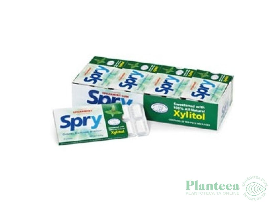 Guma mestecat xylitol spearmint 10b - SPRY