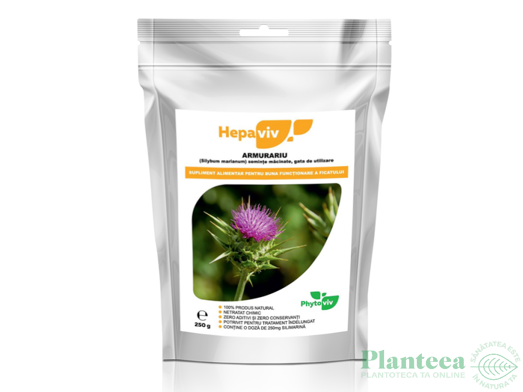 Pulbere silimarina [milk thistle] Hepaviv 250g - PHYTOVIV