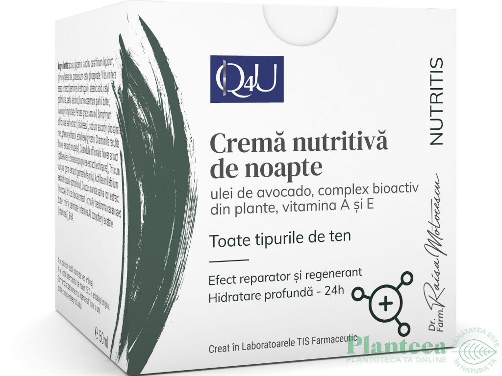 Crema noapte nutritiva Q4U NutriTis 50ml - TIS