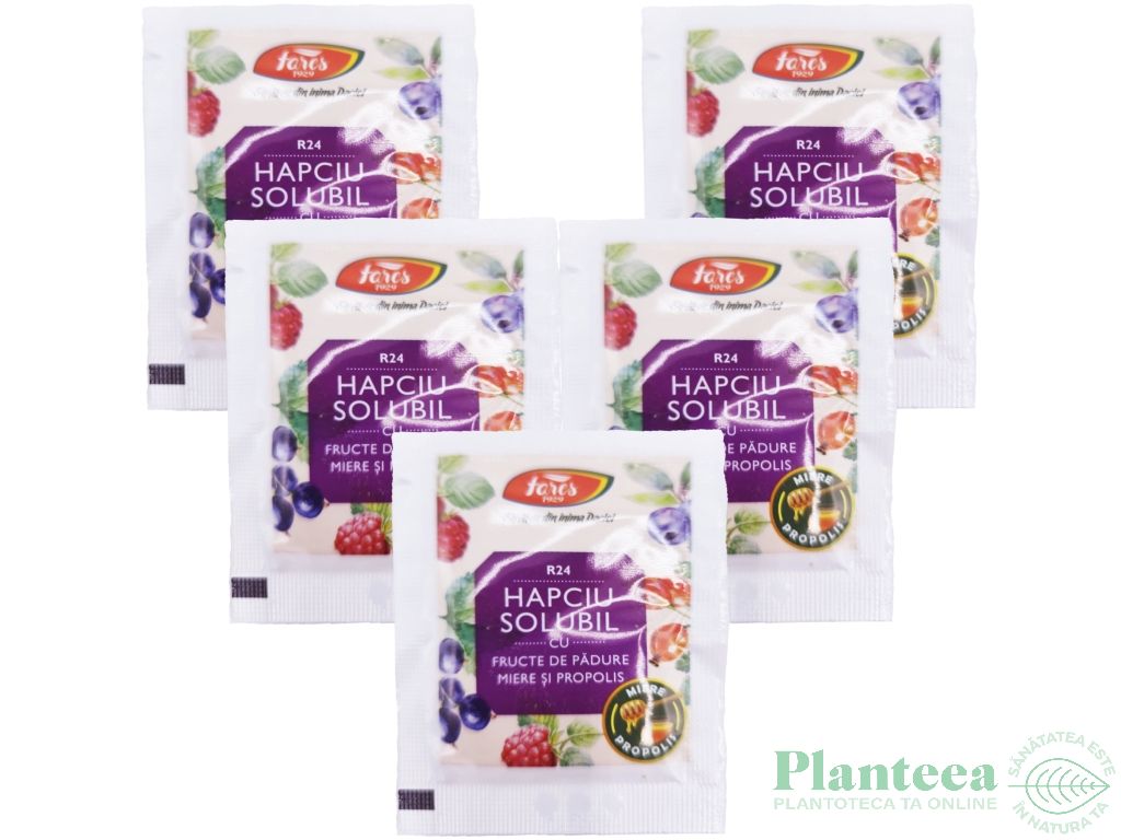 Hapciu [raceala gripa] solubil fructe padure miere propolis 5pl - FARES