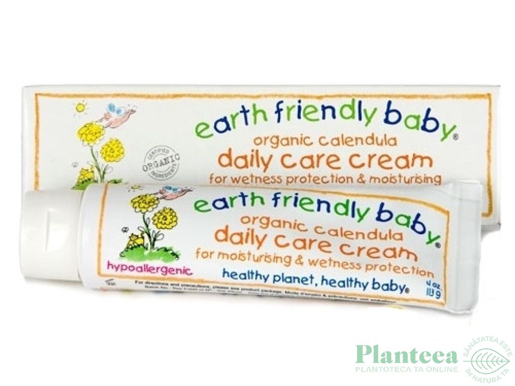 Crema zilnica galbenele hidratare protectie bebe 113g - EARTH FRIENDLY