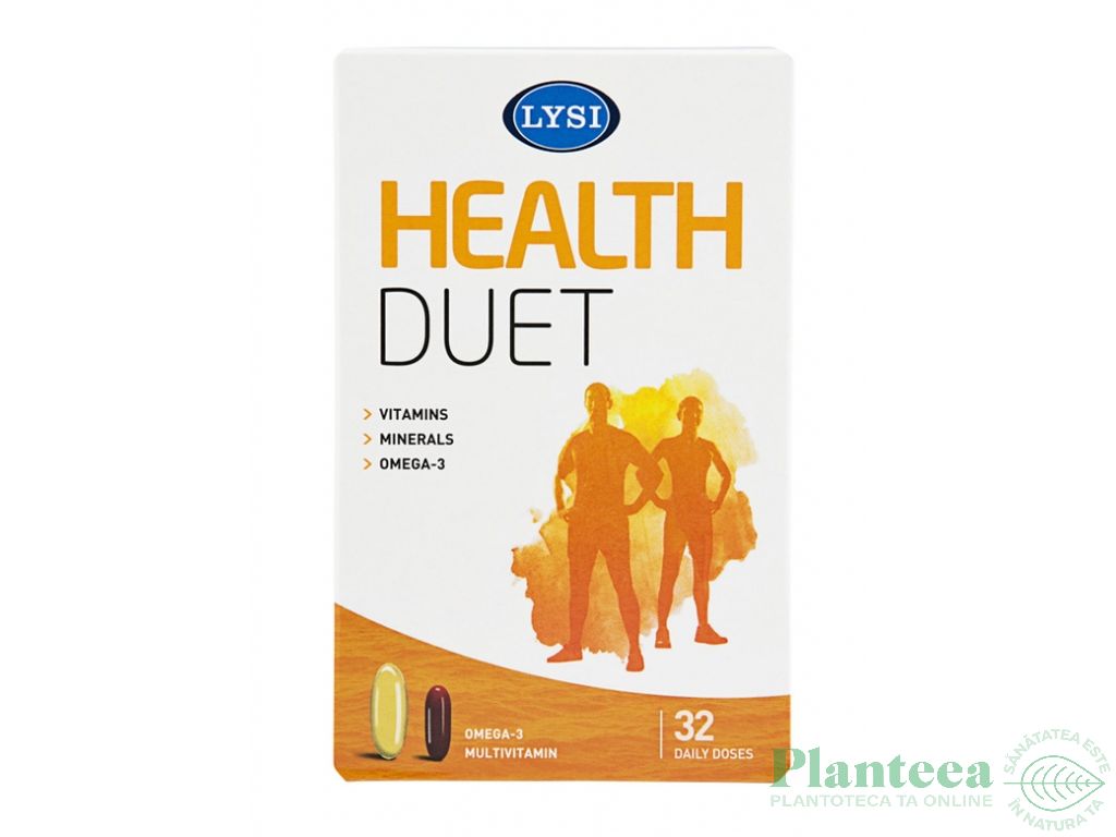 Kit Health duet [omega3+multivitamine minerale] 32+32cp - LYSI