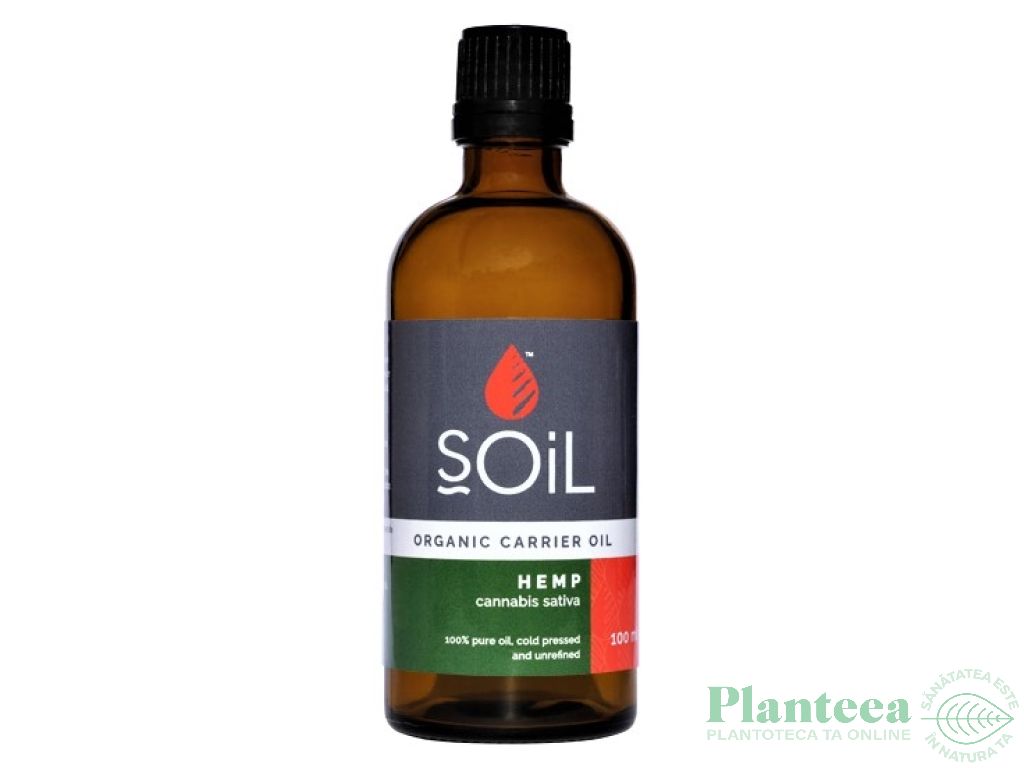 Ulei seminte canepa organic 100ml - SOiL