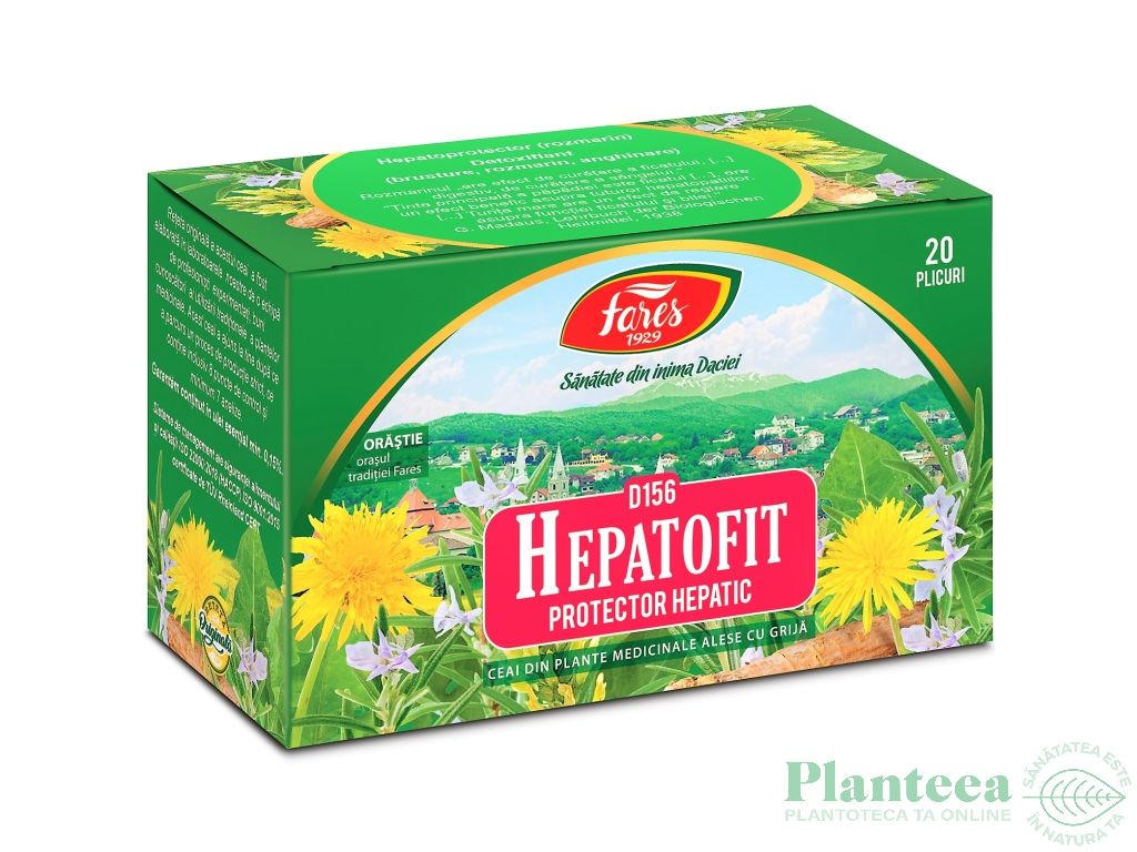 Ceai medicinal Hepatofit [protector hepatic] 20pl - FARES