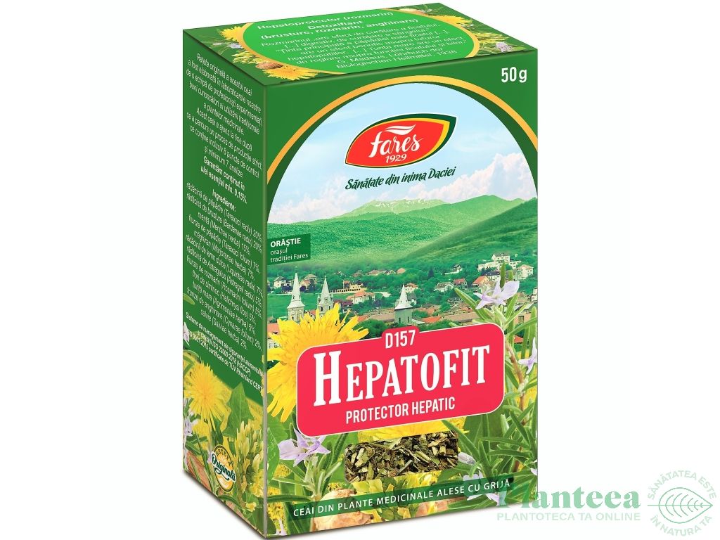 Ceai medicinal Hepatofit [protector hepatic] 50g - FARES