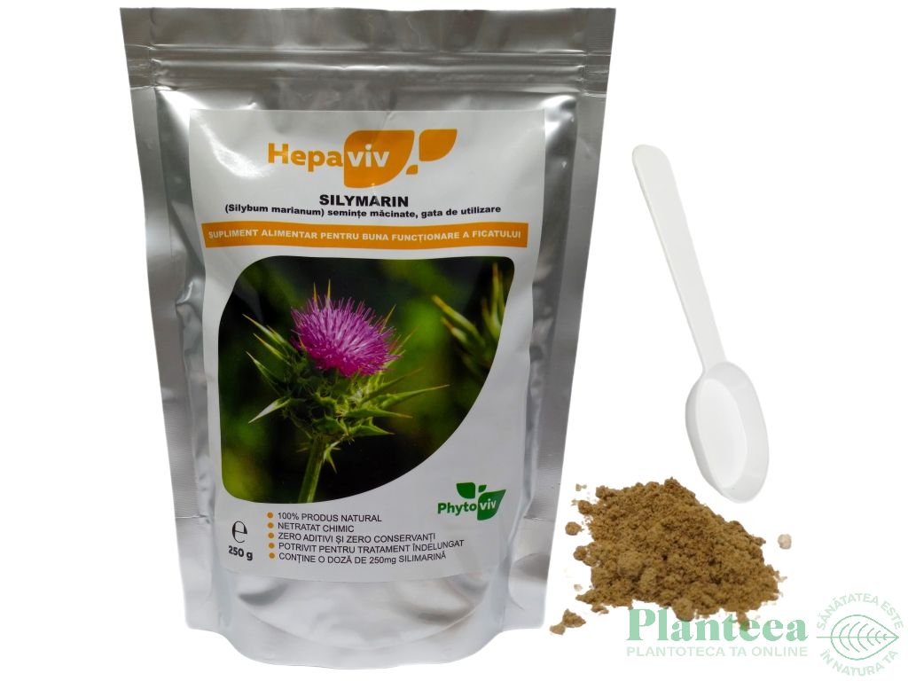 Pulbere silimarina [milk thistle] Hepaviv 250g - PHYTOVIV