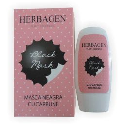 Masca neagra carbune impuritati puncte negre 50g - HERBAGEN