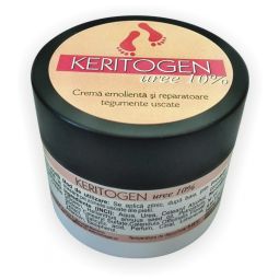 Crema Keritogen uree 10% emolienta reparatoare tegumente uscate 50g - HERBAGEN