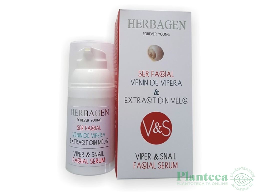 Ser facial venin vipera extract melc riduri expresie V&S 30g - HERBAGEN