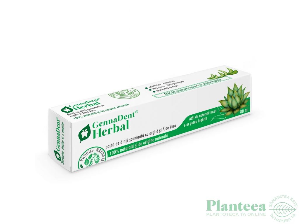 Pasta dinti spumanta Herbal Activ 80ml - VIVA NATURA