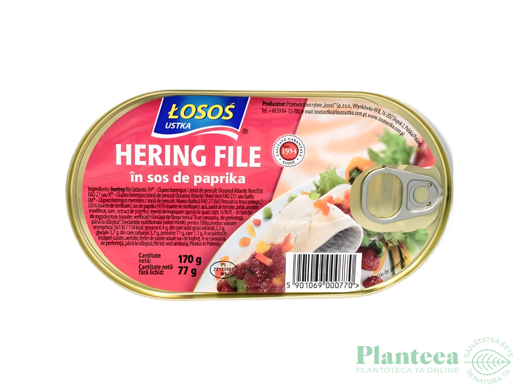 Hering file in sos paprika 170g - LOSOS