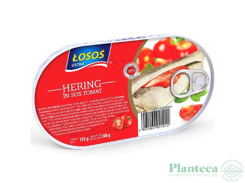 Hering decapitat in sos tomat 175g - LOSOS