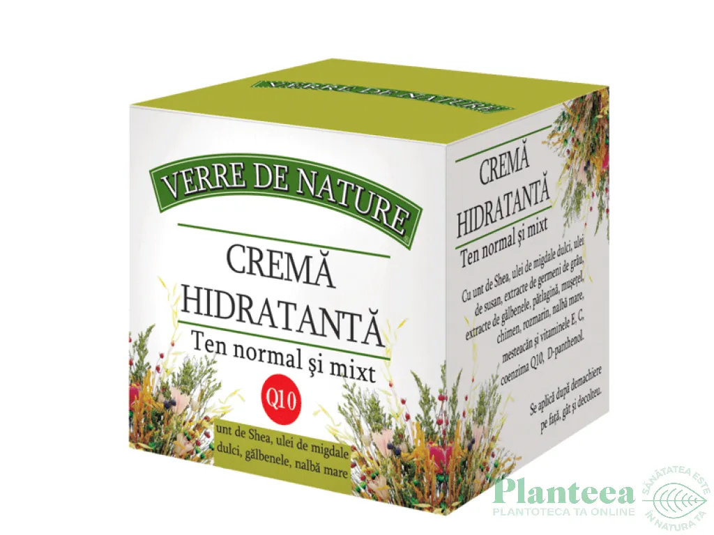 Crema hidratanta ten normal/mixt 50ml - VERRE DE NATURE