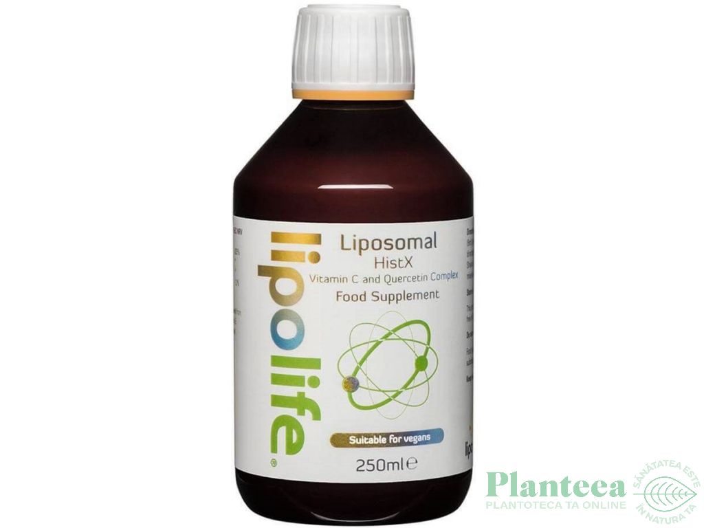 HistX complex lipozomal vitamina C quercitin eco 250ml - LIPOLIFE